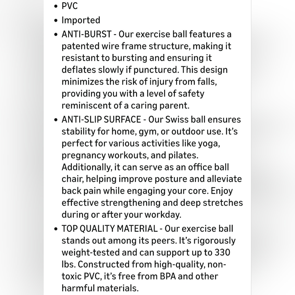 Large Pink Exercise Ball Kit - Picture 8 of 9